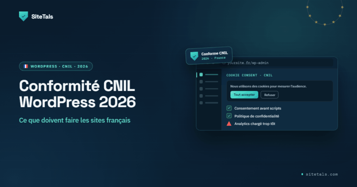 Conformité CNIL WordPress 2026